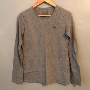Gray UA long sleeved cotton Tee shirt